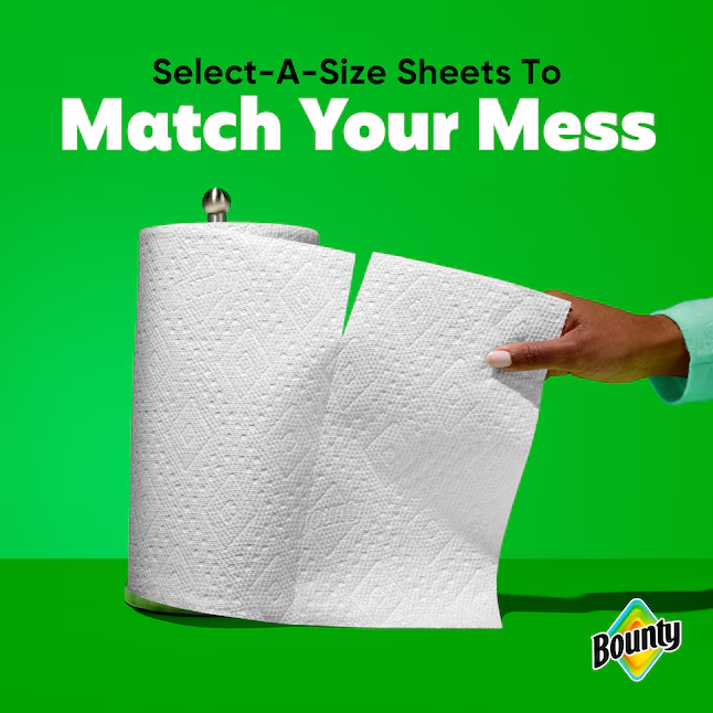 Ounty Double Plus 12 -Count Select-a-size Paper Towels